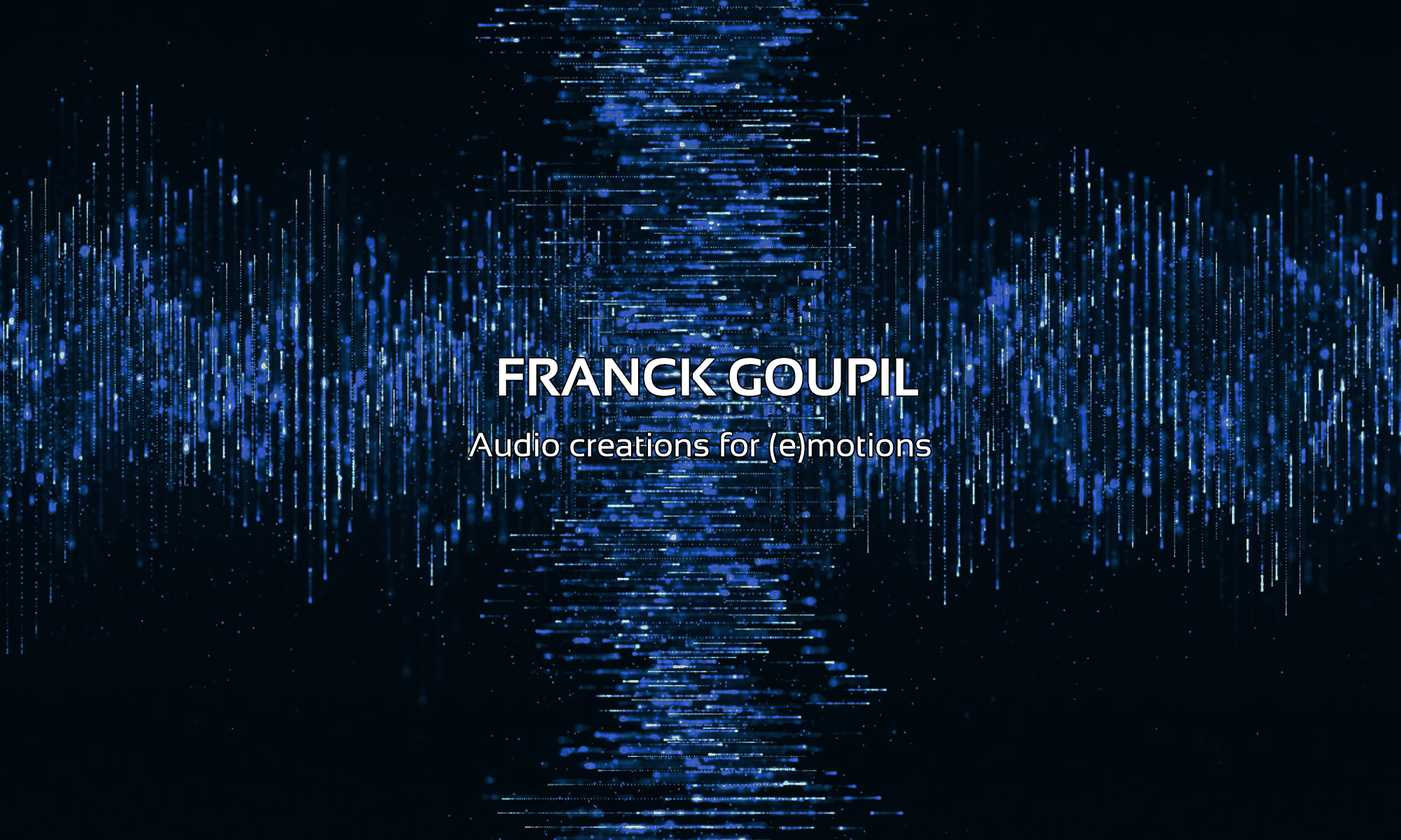 Accueil site Franck Goupil